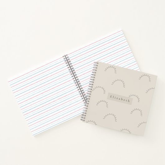 Modern Name Notebook Notizblock (Innenseite)