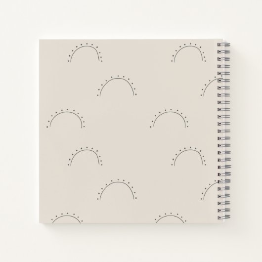 Modern Name Notebook Notizblock (Rückseite)