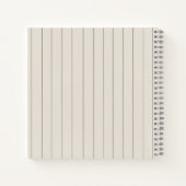 Modern Name Notebook Notizblock (Rückseite)
