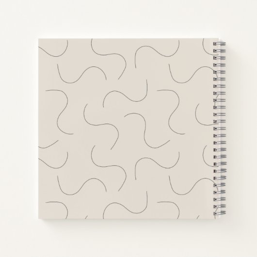 Modern Name Notebook Notizblock (Rückseite)