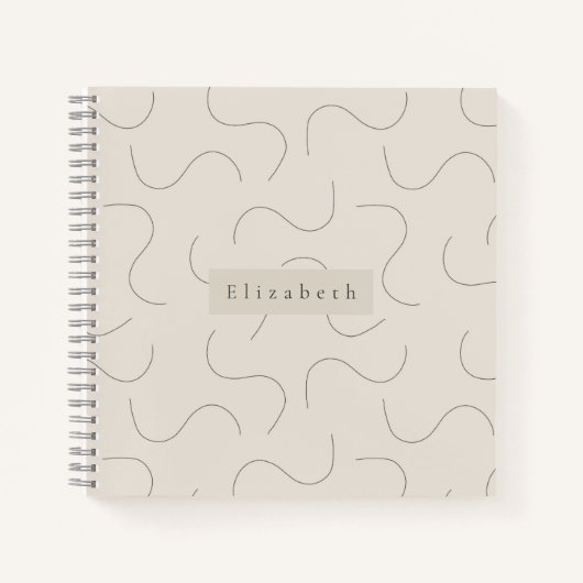 Modern Name Notebook  Notizblock (Vorderseite)