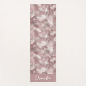 Modern Name Pink Shimmer Camouflage Muster Yogamatte (Vorderseite)