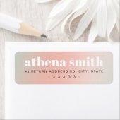 Modern Name Rosa grüne Gradienten Rücksendeadresse (Insitu)