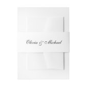 Modern Name Script Wedding Einladungsbanderole (Vorderseite Beispiel)