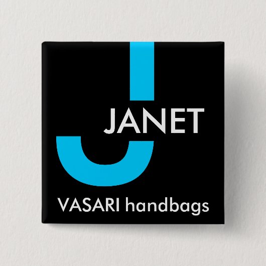 Modern Name Tag Button (Vorderseite)