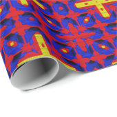 Modern Native American 30 Wrapping Paper Geschenkpapier (Rolleneckpunkt)
