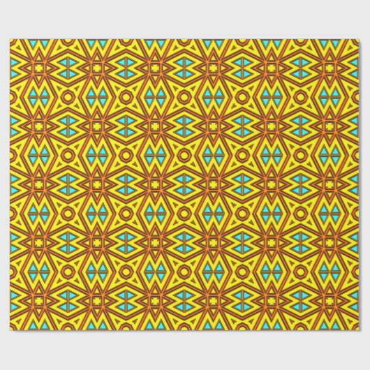 Modern Native American 31 Wrapping Paper Geschenkpapier (Flach)