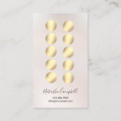 Modern Natural Hair Makeup Beauty Salon Loyalität Treuekarte (Rückseite)