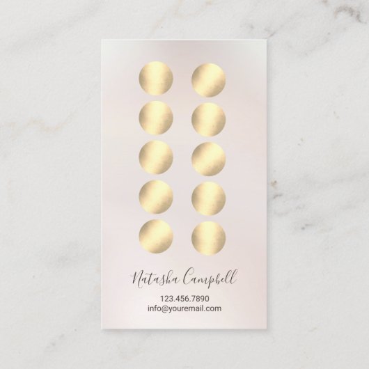 Modern Natural Hair Makeup Beauty Salon Loyalität Treuekarte (Rückseite)