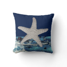 Modern Nautic Navy Blue Beach Starfish