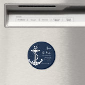 Modern Nautical Anchor Wedding Save the Date Magnet (In Situ (Geschirrspüler))