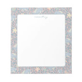 Modern Nautical Reef Personalized Notepad Notizblock (Vorderseite)