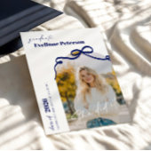 Modern Navy 2026 Graduation Invitation Einladung