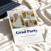 Modern Navy 2026 Graduation Invitation Einladung