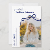 Modern Navy 2026 Graduation Invitation Einladung (Vorderseite)