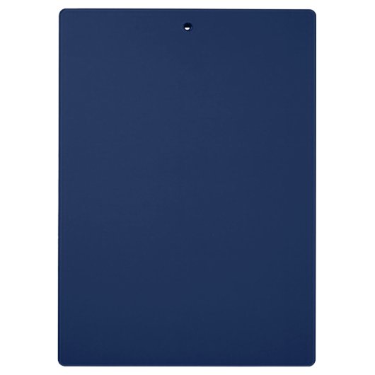 Modern Navy Blue Border Custom Stationery Klemmbrett (Rückseite)