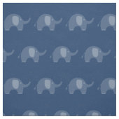 Modern Navy Blue Elephant Muster Stoff (Muster)