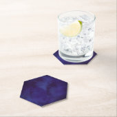 Modern Navy Blue Minimalist Coaster | Elegant Dark Untersetzer (Vor Ort)
