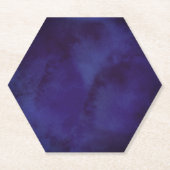 Modern Navy Blue Minimalist Coaster | Elegant Dark Untersetzer (Vorderseite)