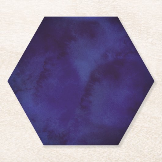 Modern Navy Blue Minimalist Coaster | Elegant Dark Untersetzer (Vorderseite)