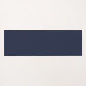 Modern Navy Blue Monogram Script Yogamatte (Rückseite (Horizontal))