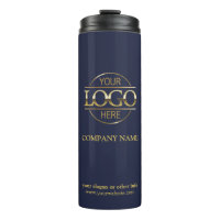Modern Navy Blue Promotions Company Logo