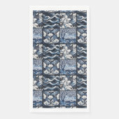 Modern Navy Blue Serviette (Vorderseite)