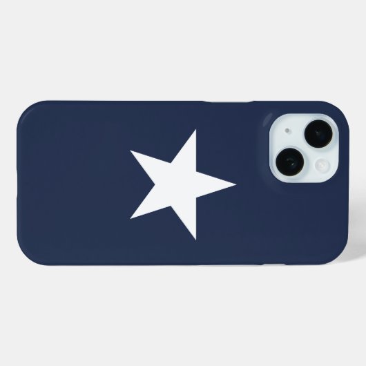 Modern Navy Blue Star Mark Case-Mate iPhone Hülle (Rückseite (Horizontal))
