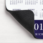 Modern Navy Blue Stripe 2017 Kalender und Foto Mousepad (Ecke)