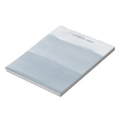 Modern Navy Blue Watercolor Layered Ombre Notizblock (Rotiert)