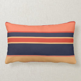 Modern Navy Coral Mango Orange Mustard Yellow Lendenkissen