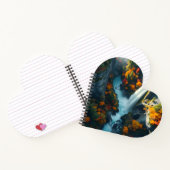 Modern Navy & Gold Abstract Mountain Peak – Luxury Notizblock (Innenseite)