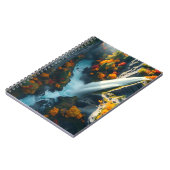 Modern Navy & Gold Abstract Mountain Peak – Luxury Notizblock (Linke Seite)