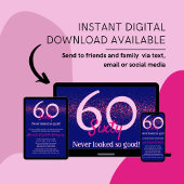 Modern Navy Hot Pink Glitzern Blush Weibchen Gebur Einladung