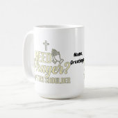 Modern Need Prayer? Tap This Shoulder Christian Kaffeetasse (Vorderseite Links)