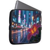 Modern Neon Bloom Cityscape 10' Laptopschutzhülle (Vorne Rechts)