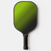 Modern Neon Green Black Sports Flip Fade Pickleball Schläger (Vorderseite)