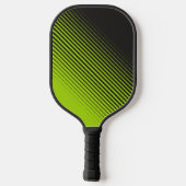 Modern Neon Green Black Sports Flip Fade Pickleball Schläger (Rückseite)