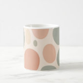 Modern Neutral Abstract Organic Shapes Kaffeetasse (Mittel)
