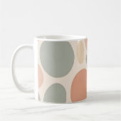 Modern Neutral Abstract Organic Shapes Kaffeetasse (Links)