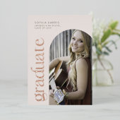 Modern Neutral Arch Foil Invitation Folieneinladung (Stehend vorne)