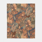 Modern Neutral Checkerboard Pattern | Trendy Home  Fleecedecke (Vorderseite)