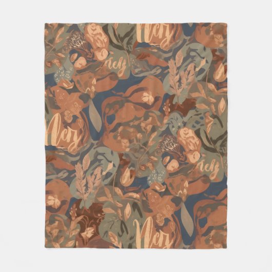 Modern Neutral Checkerboard Pattern | Trendy Home  Fleecedecke (Vorderseite)