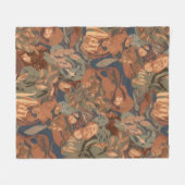 Modern Neutral Checkerboard Pattern | Trendy Home  Fleecedecke (Vorderseite (Horizontal))