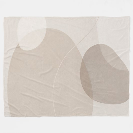 Modern Neutral Home Decor Throw Fleecedecke (Vorderseite (Horizontal))