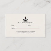 Modern Neutral Mobile Dog Groomer Appointment Terminkarte (Vorderseite)