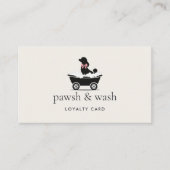 Modern Neutral Mobile Dog Groomer Loyalty Card Treuekarte (Vorderseite)