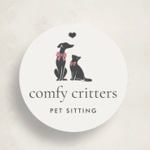 Modern Neutral Pet Sitter Logo