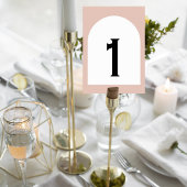 Modern Neutral Wedding Table Numbers Tischnummer