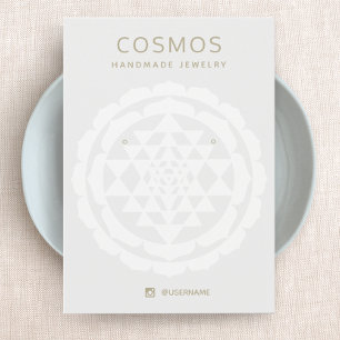 Modern New Age Earring Juwelier Display Card